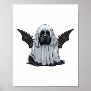 Póster Soy Un Perro Fantasma. Perro Cuto Vestido Como Sal