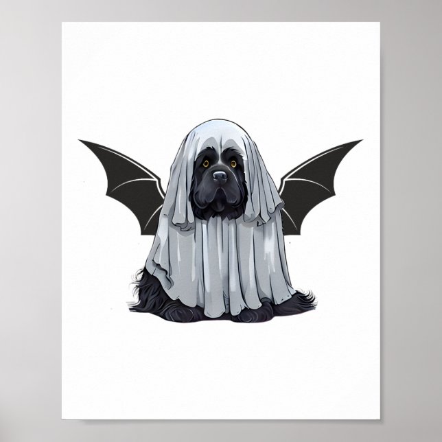 Póster Soy Un Perro Fantasma. Perro Cuto Vestido Como Sal (Frente)