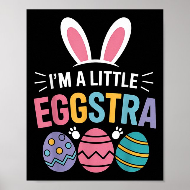 Póster Soy Un Poco Gracioso Conejo De Pascua De Eggstra P (Frente)