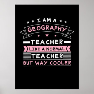 Póster Soy Un Profesor De Geografía