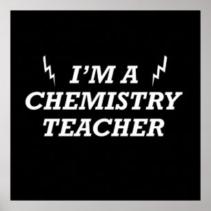Póster Soy un profesor de química