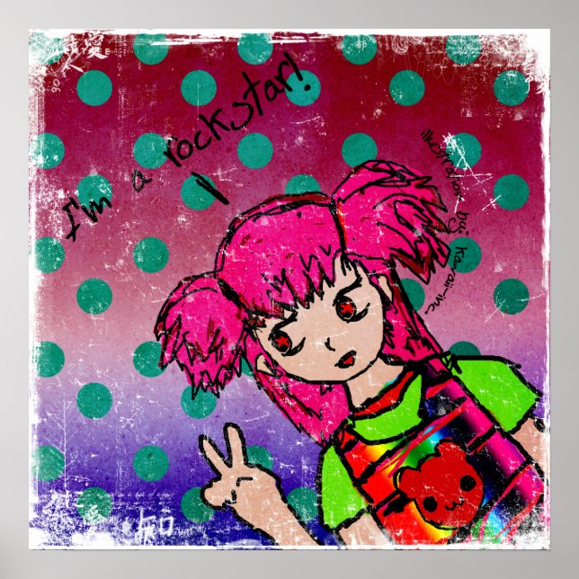 Póster Soy un Rockstar (Frente)