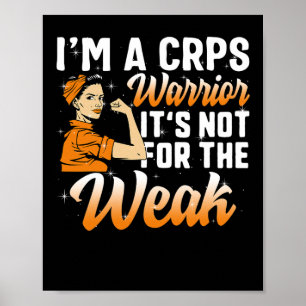 Póster Soy un síndrome de dolor regional de crps guerrero