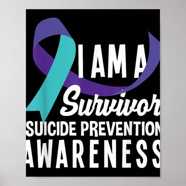 Póster Soy Un Sobreviviente De La Conciencia De Prevenció (Frente)