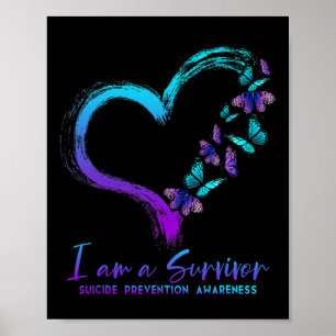 Póster Soy Un Sobreviviente De La Prevención Del Suicidio