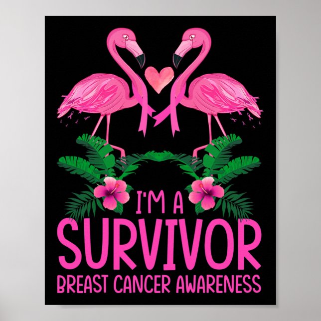 Póster Soy un sobreviviente del Flamingo de la Conciencia (Frente)