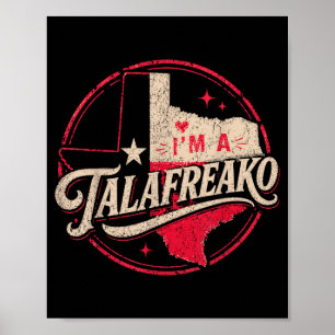 Póster Soy un Talao divertido meme político de Texas