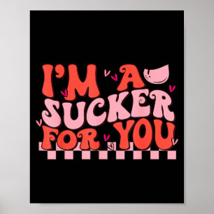 Póster Soy un tonto para ti Feliz día de San Valentín par