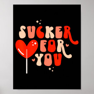 Póster Soy un tonto por tu corazón de caramelo amor feliz