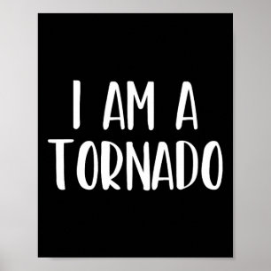 Póster Soy un Tornado Halloween Soy un simple disfraz fác