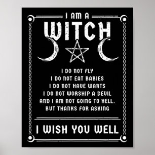 Póster Soy Un Vagabundo Disfraz Pagan De Wicca Halloween
