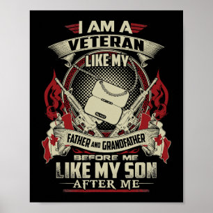 PÓSTER SOY UN VETERANO CANADIENSE COMO MI PADRE ANTES QUE