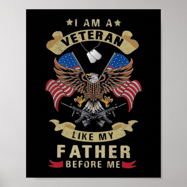 Póster Soy Un Veterano Como Mi Padre Antes Que Yo 1 (Frente)