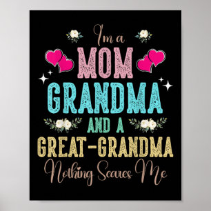 Póster Soy Una Abuela De Mamá Y Un Gran Día de la Madre D