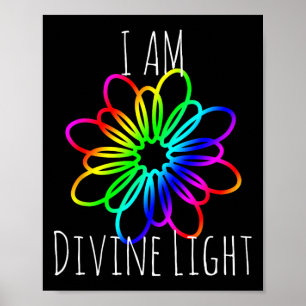 Póster Soy una camiseta de regalo de yoga meditación Luz