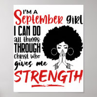 Soy Una Chica De Septiembre Rezando A Mujer Reina 