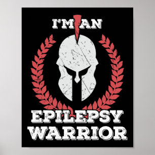 Póster Soy una Epilepsia Warrior Epilepsy Awareness