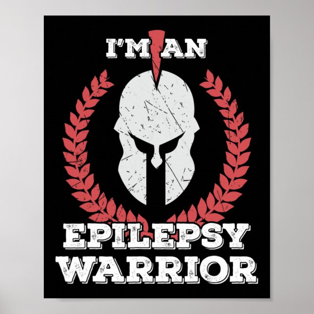Póster Soy una Epilepsia Warrior Epilepsy Awareness (Frente)