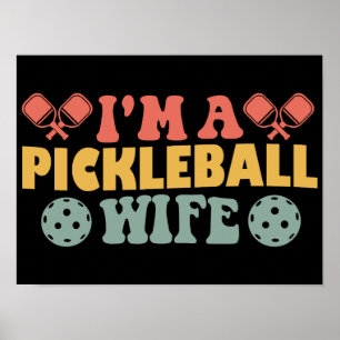 Póster Soy una esposa de pickleball