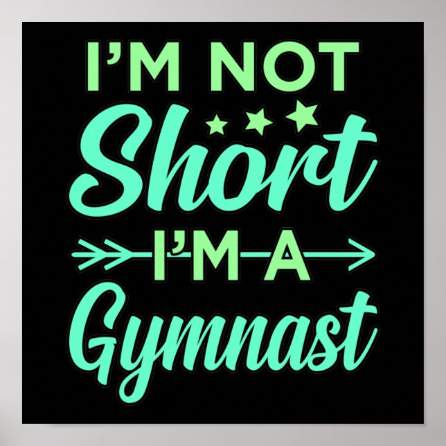Póster Soy una gimnasia gimnástica gimnasia gimnástica am (Frente)