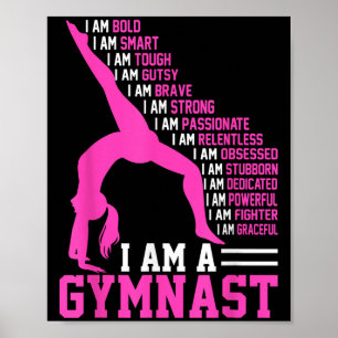 Póster Soy Una Gimnasta De Motivación Gimnasia Gimnasia