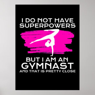 Póster Soy Una Gimnasta Y Eso Es Bonito