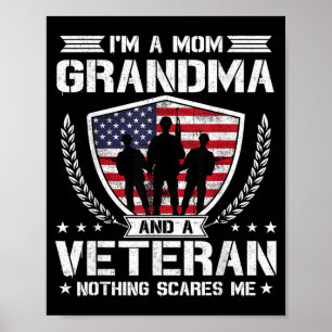 Póster Soy una mamá abuela y una veterana nada me supera
