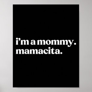 Póster Soy una mami Mamacita Divertida mamá Española Abue