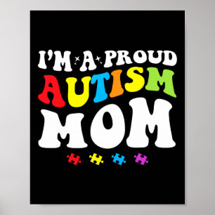 Póster Soy una orgullosa madre del autismo - Conciencia d