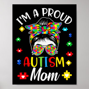 Póster Soy una orgullosa madre madre autismo apoyo autist