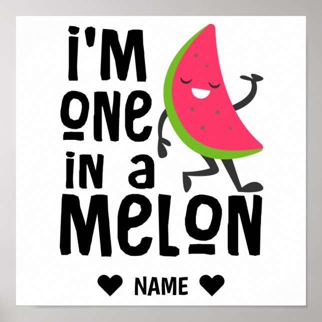 Póster Soy uno en un "Melón" (Frente)