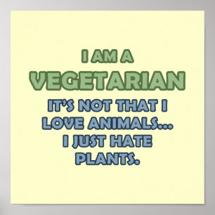 Póster Soy vegetariano