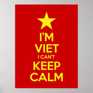 Póster Soy vietnamita y no puedo mantener la calma