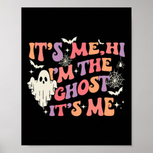 Póster Soy yo, hola, soy el fantasma, soy yo feliz Hallow