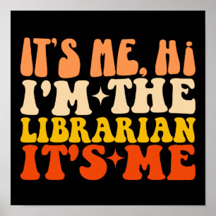 Póster Soy yo Hola, soy la biblioteca, soy yo una bibliot