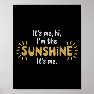 Póster Soy yo, soy la cita positiva de la luz del sol