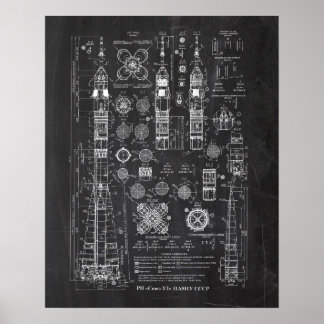 Póster Soyuz-U2 Launch Vehicle Patent