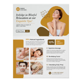 Póster Spa, centro de bienestar, Beauty Care Glossy Poste