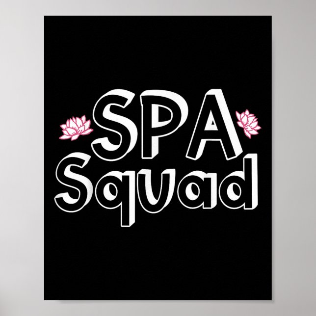 Póster Spa Squad Spa Personal Funny Spa Fiesta de cumplea (Frente)