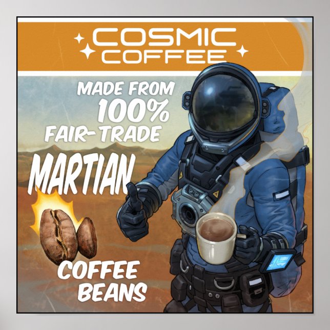 Póster Space Engineers Poster - Cosmic Coffee 2 (Frente)
