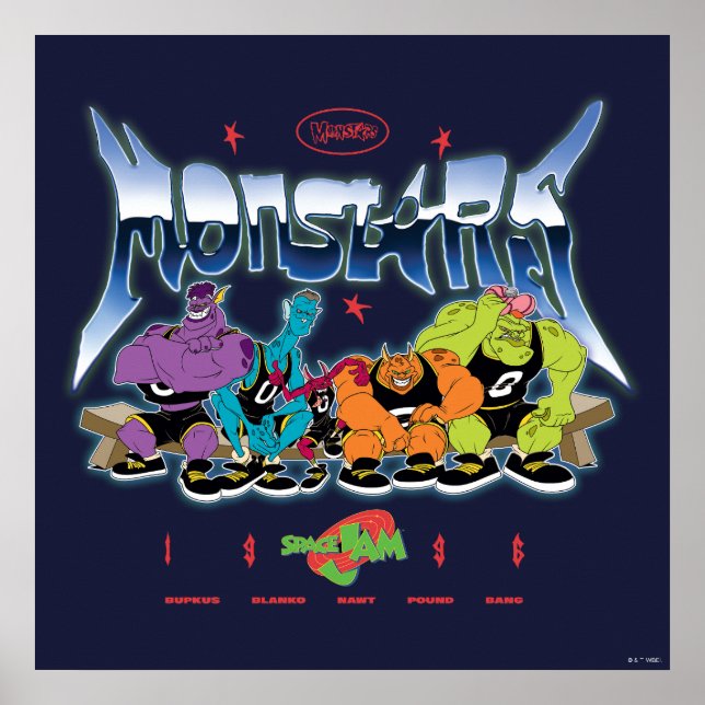 Póster SPACE JAM™ Monstars 1996 Gráfico (Frente)