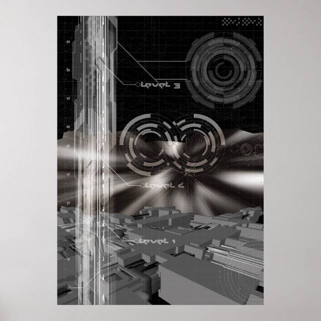 Póster space life (Frente)