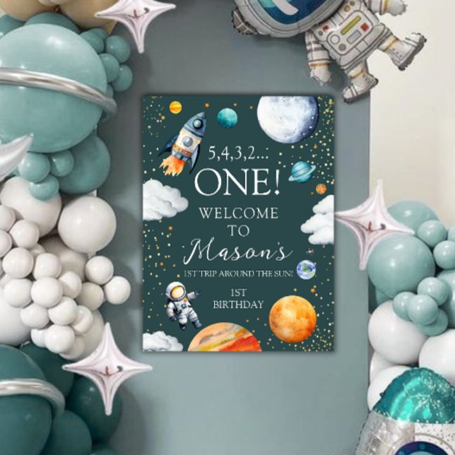 Póster Space One Birthday Welcome Poster (Subido por el creador)