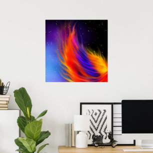 Póster Space Phoenix Wing