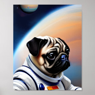 Póster Space Pug