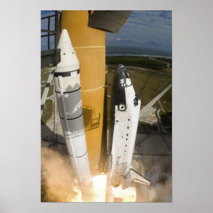 Póster Space Shuttle Atlantis lifts off 19