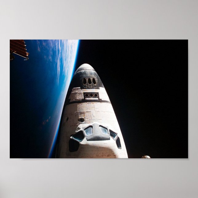 Póster Space Shuttle in space poster with earth (Frente)