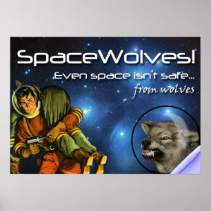 Póster SpaceWolves!: El Poster