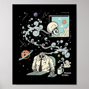 Póster Spacing Out ADHD Skeleton 61