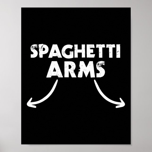 Póster Spaghetti Arms Lifting Gym (Frente)